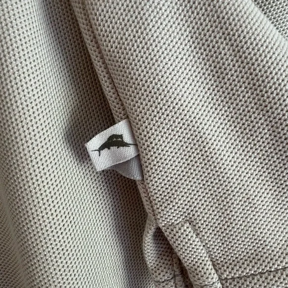 Tommy Bahama Cream/Light Khaki Men’s Performance Polo Shirt XL - Picture 9 of 12